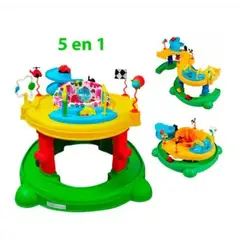 FIRST TOY - Andador para bebe 5 en 1 con Asiento Giratorio Saltarin