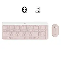 LOGITECH - KIT TECLADO Y MOUSE MK470 INALÁMBRICO SLIM ROSE 920-011312
