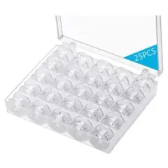 GENERICO - Estuche Con 25 Carretes Hilos maquinas De Coser Domestica