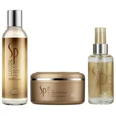 WELLA - Shampoo de Argán 200ml + Mascarilla Elixir Luxe Oil Keratin