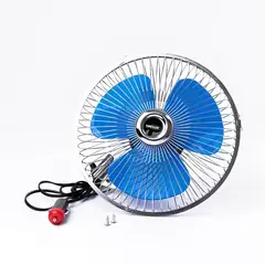 OREGON - Ventilador Giratorio Auto 8 PuLG 12v Gancho Cigarrera