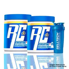 RONNIE COLEMAN - Pack Creatina Monohidratada 300gr x2Shaker