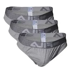 FILA - Pack x3 Trusa Hombre Plomo Claro