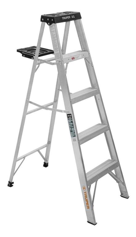 Escalera tijera 4 peldaños soporta 150 Kg