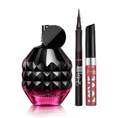 CYZONE - Sweet Black Intense Perfume de Mujer con Del Ojos y Labial