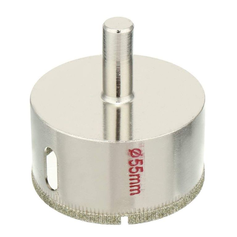 Broca Diamantado 55mm Perforar Vidrio Mayolica Porcelanato