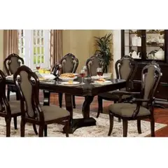 DMUEBLES - Juego De Comedor 8 Sillas Reina Carolina Nogal