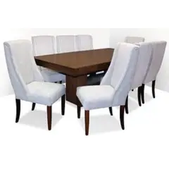 MOBILIARI - Juego De Comedor 8 Sillas Naviller Blanco