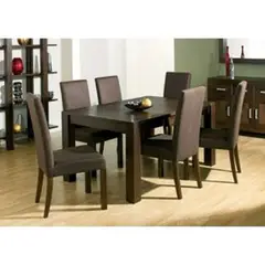 MOBILIARI - Juego De Comedor 6 Sillas Aranza Marron