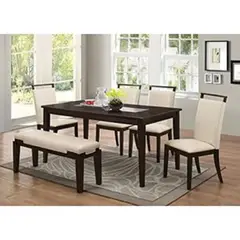 DMUEBLES - Juego De Comedor 6 Sillas Austria Blanco.