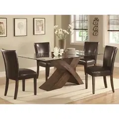 MOBILIARI - Juego De Comedor 4 Sillas Young Marron