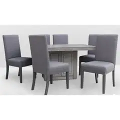 DMUEBLES - Juego De Comedor 6 Sillas Choi Gris.
