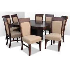 DMUEBLES - Juego De Comedor 8 Sillas Silver Beige