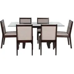 MOBILIARI - Juego De Comedor 6 Sillas Paris Marfil