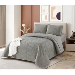 VENECIA - Set de CUBRECAMA 2Pz + Fundas + Set Sabanas 5 piezas