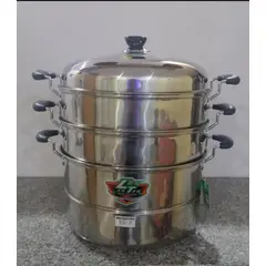 GENERICO - VAPORERA GRANDE DE ACERO INOXIDABLE