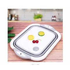 GENERICO - Tabla de picar multifuncional 4 en 1 plegable. de calidad GRANDE.