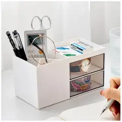 MINARI - Organizador de Escritorio Oficina Porta Lapiceros BL C57