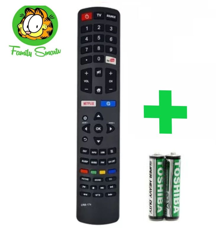 Control Remoto para tv Smartv Recco Pilas