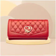 INSPIRA MARKET - Billetera labrada bolso de mano cuero PU