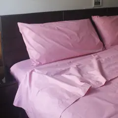 SUIT THE BED - Set de Sábanas 100% Algodón Pima - 216 hilos - King - Palo Rosa