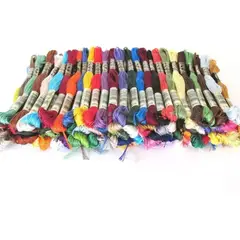 GENERICO - Sed Hilos Bordado De 50 Colores Surtidos Hilo Lana De Bordar