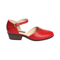 ESTODAS - Ballerinas Cuero Mujer Linet Rojo