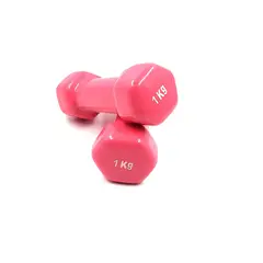 GENERICO - Par de Pesas mancuernas de vinil 1KG