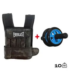 HOLGU - Chaleco 10kg Crossfit Gym Rueda Abdominal
