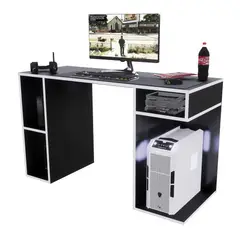 MOVENDA - Escritorio Gamer NR 01 120cm Negro/Blanco