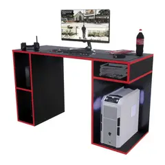 MOVENDA - Escritorio Gamer NR 01 120cm Negro/Rojo