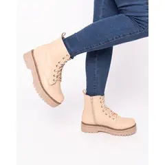NEBULA - Botas Bado - Beige Cuero