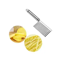 INSPIRA MARKET - Cortador de papa plateado