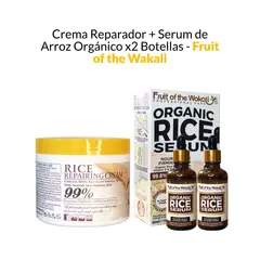 GENERICO - Crema Reparador Serum de Arroz Orgánico x2 Botellas - Fruit of the Wakali