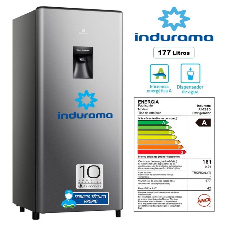 Refrigeradora Auto Frost 177LT RI-289D