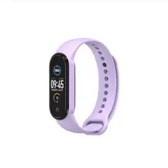 GENERICO - Correa de Silicona Para Xiaomi Mi Band 4 - Lila.