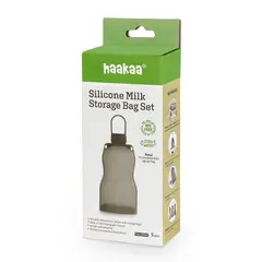 HAAKAA - Bolsa de almacenamiento de leche de silicona 260ml - 5 Pzas