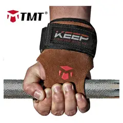 GENERICO - Muñequera o straps de cuero gimnasio - tmt