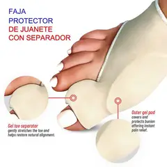 GENERICO - Corrector juanete férula ortopédica dedos torcidos punta de martillo