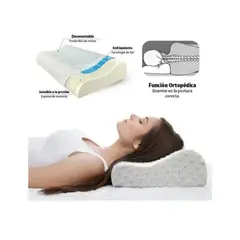 GENERICO - Almohada ortopédica viscoelástica corrector de postura.