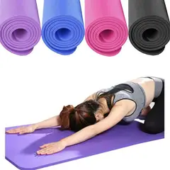 HOLGU - Colchoneta Mat Yoga 15mm Calidad A1 Sujetador Bolso-Rosa