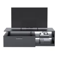 MOVENDA - Mesa de TV Canoas 55" 1 Puerta Negro