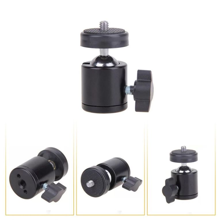 Rótula Giratoria Universal Trípode Dslr Cámara Luz Aro Led