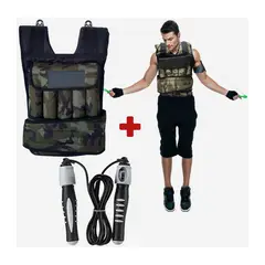 HOLGU - Chaleco De Peso 10kg Running CrossFit Soga Para Saltar