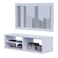 MOVENDA - Tocador Empotrable Jade con Espejo Blanco