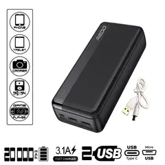 GENERICO - Power Bank Redd 20000mAh Negro 5V-31A Modelo RD-824PW