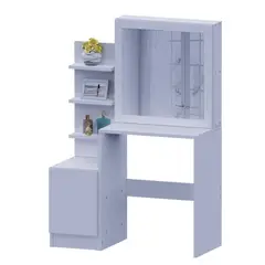 MOVENDA - Tocador Rubi con Espejo 1 Puerta Blanco