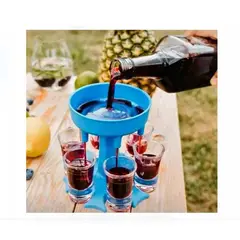 GENERICO - Dispensador shots de tragos + 6 vasitos de acrilico de calidad