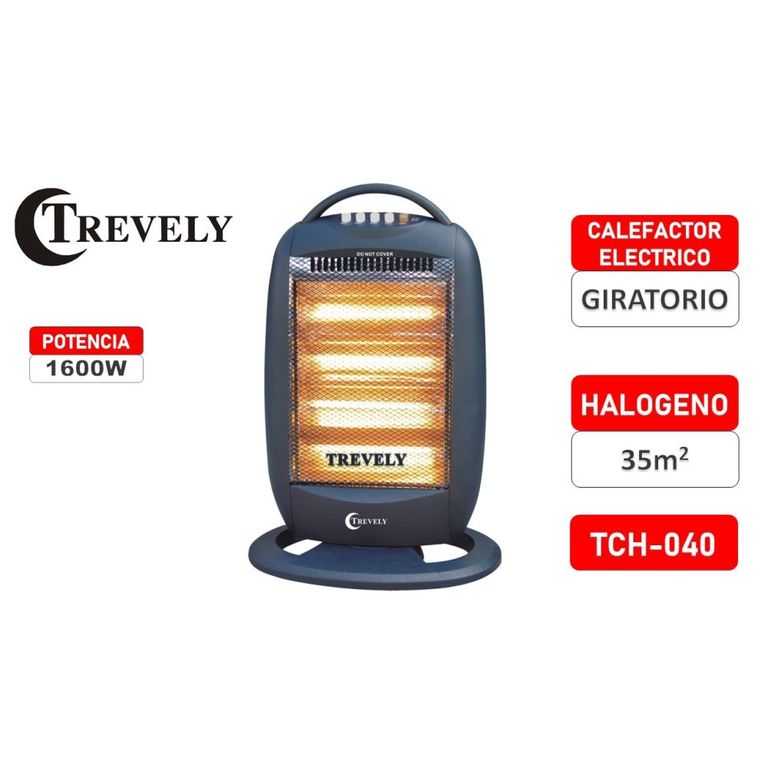 CALEFACTOR ELECTRICO TCH-040 - PLOMO - 1600W