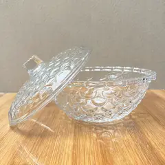 GENERICO - Dulcera de vidrio tazón de azucarera bowls ensaladera de vidrio